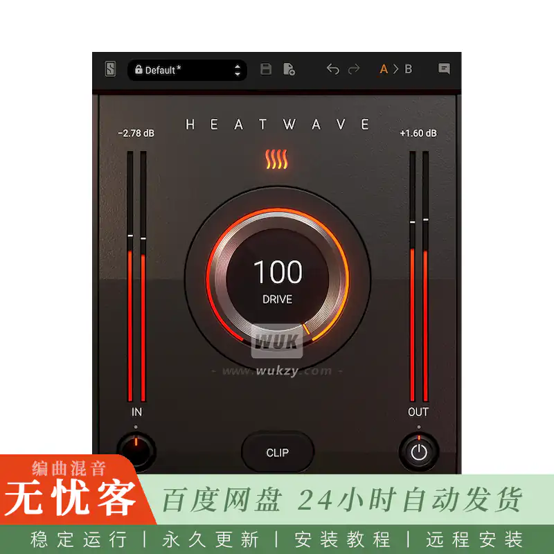 效果	Slate Digital Heatwave@音频饱和塑形效果器（Win+Mac）