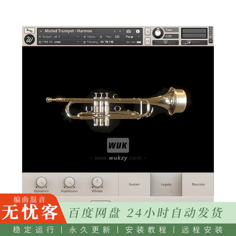 KTK	Wavesfactory Muted Trumpet Harmon@闷音小号和声库（Kontakt-B）