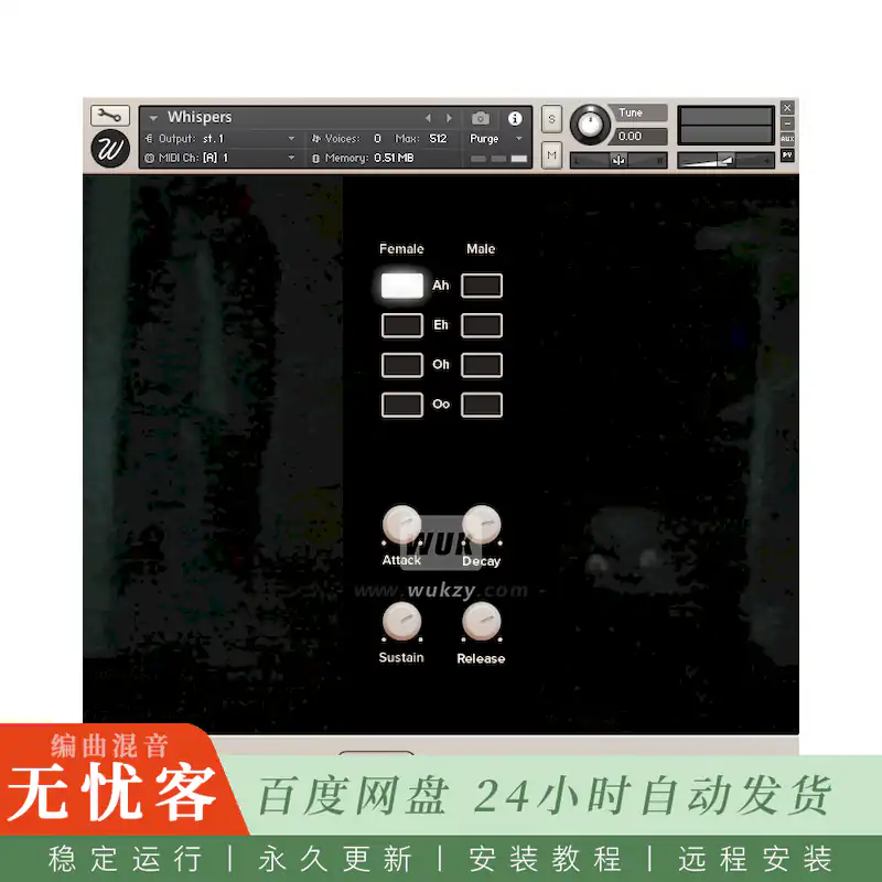 KTK	Wavesfactory Whispers v2@低语氛围人声音库（Kontakt-B）
