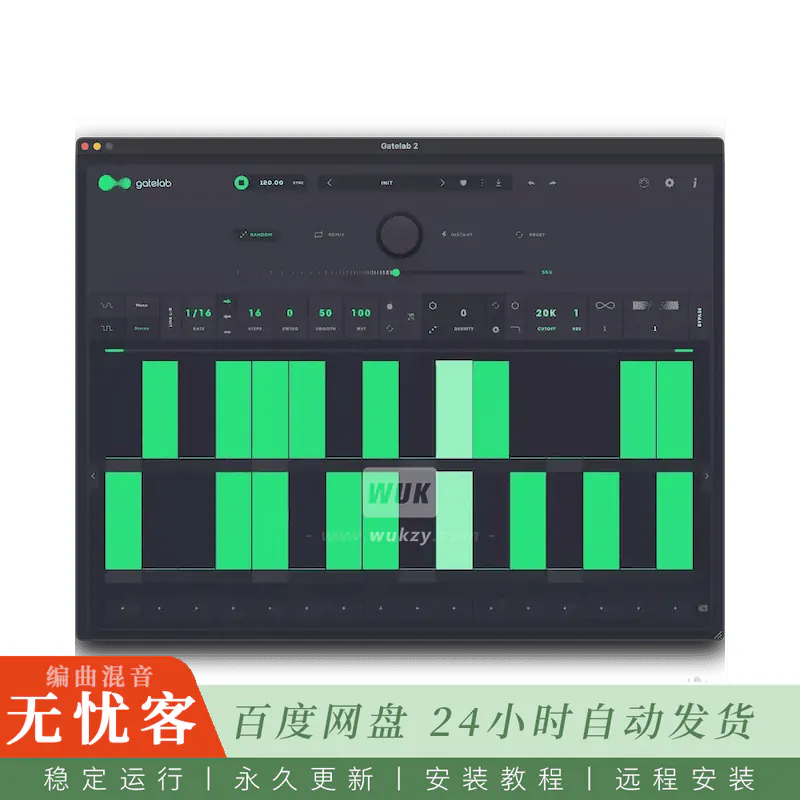 效果	Audiomodern Gatelab@节奏门限效果器（Mac）