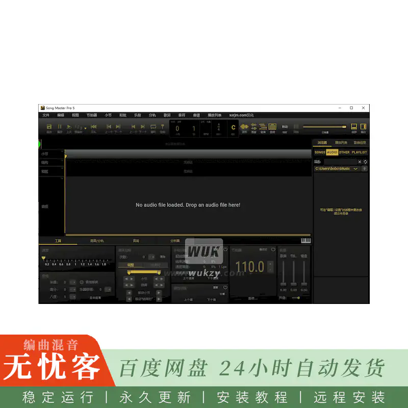 工具 中文版Aurally Sound Song Master Pro 5@AI歌曲扒带分析与多音轨分离工具（Win）