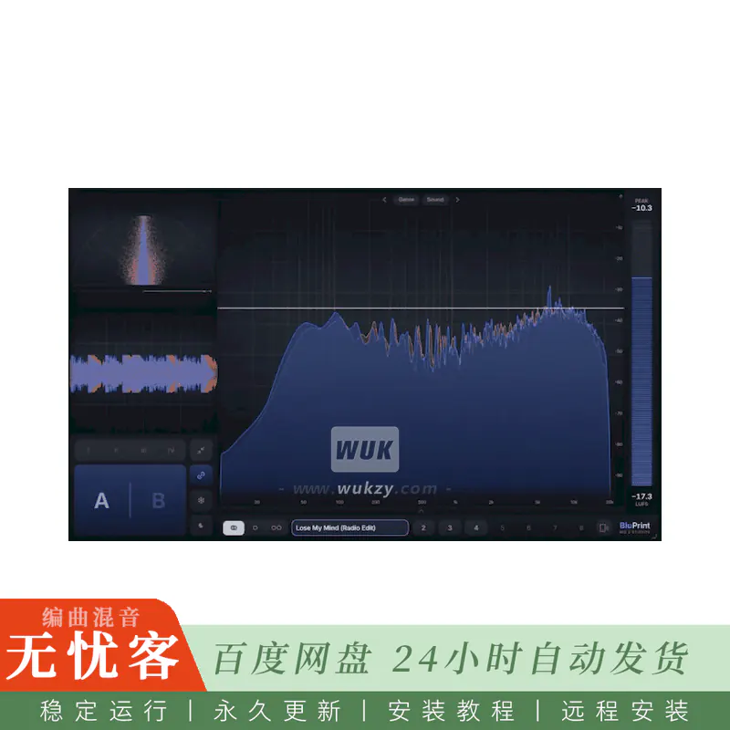 效果	Big Z Studios BluPrint@混音参考分析插件（Win）