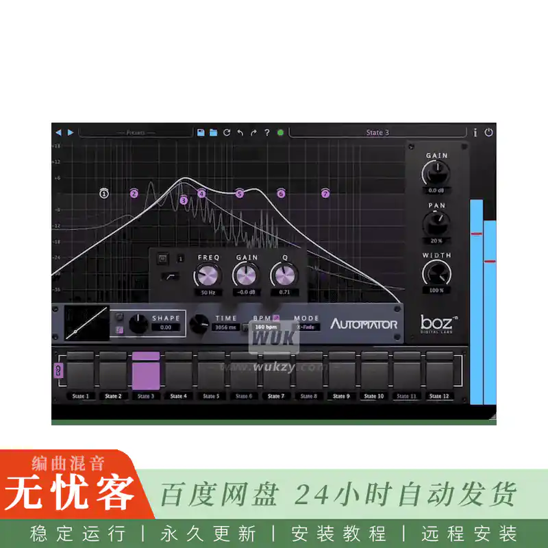 效果	Boz Digital Labs Automator@单轨控制多参数自动化（Mac）