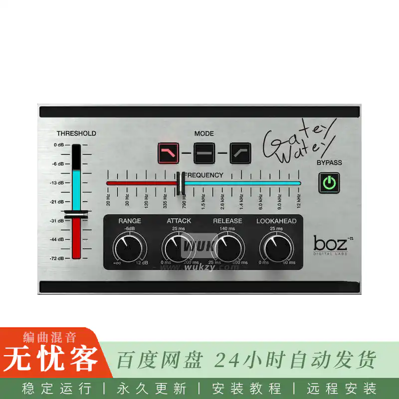效果	Boz Digital Labs Gatey Watey@频率选择门控效果器（Win+Mac）