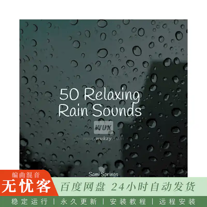 影视	Pro Sound Effects Library 50 Soothing Winter Rain Sounds@五十种舒缓冬雨音效