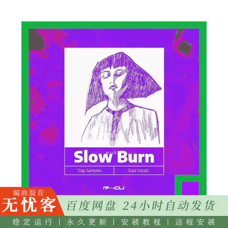 采样	Renraku Slow Burn Trap Soul Vocals Sample Pack@Trap灵魂人声采样