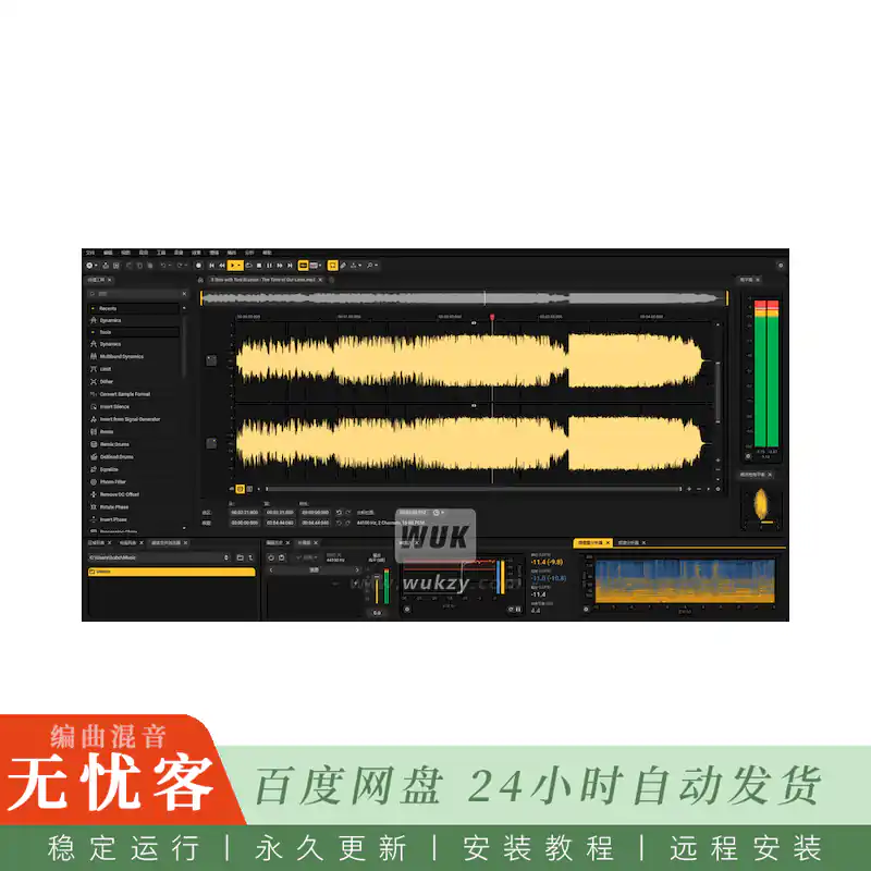 工具	中文版Acon Digital Acoustica 8 Ultimate Edition@集成混音母带与高级音频修复的旗舰编辑器（W）