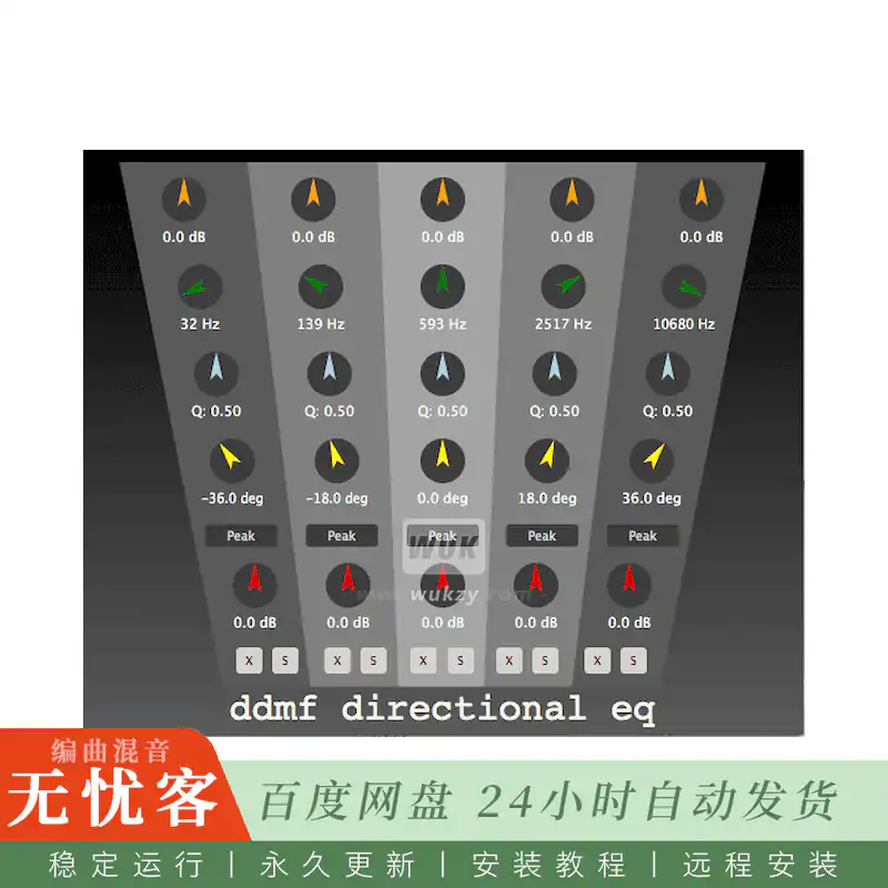 效果	DDMF DirectionalEQ@五段立体声场角度定向均衡器（Win）