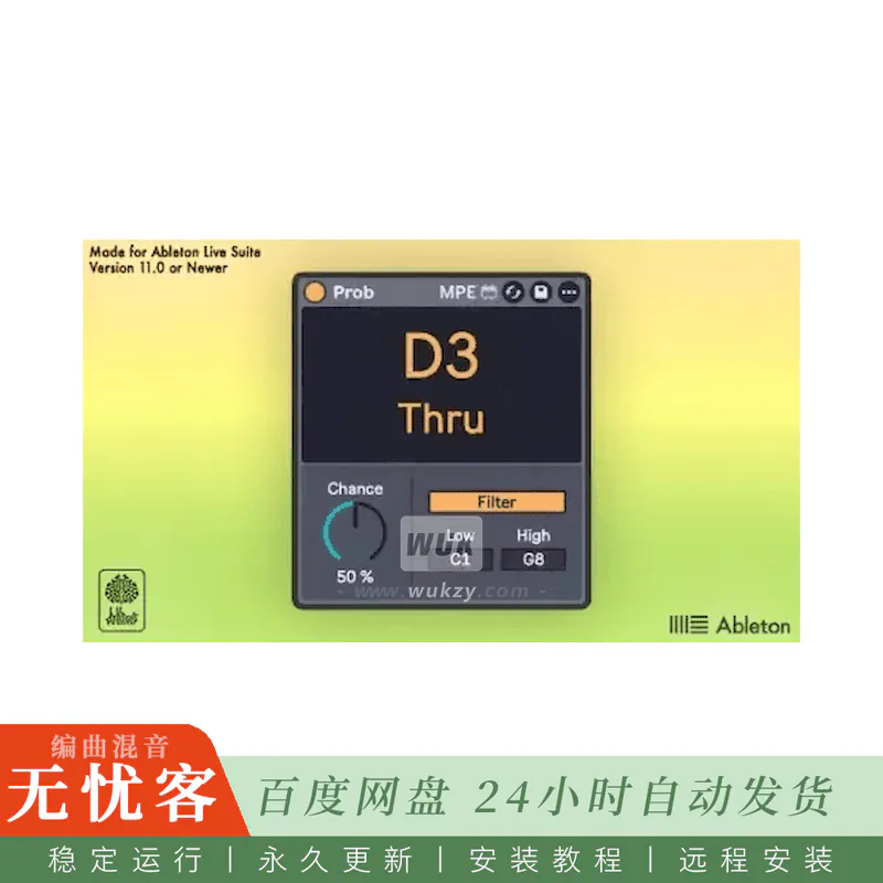 M4L	Dnksaus Prob@Ableton Live实验性调制工具