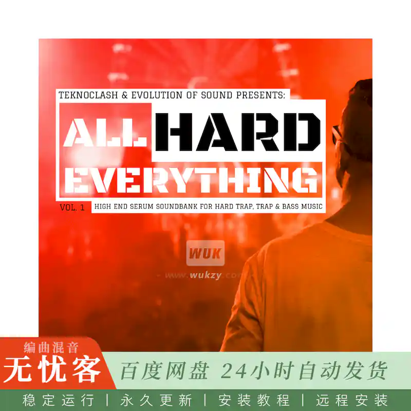 预设	Evosounds All Hard Everything@97个重低音Serum预设与Ableton工程