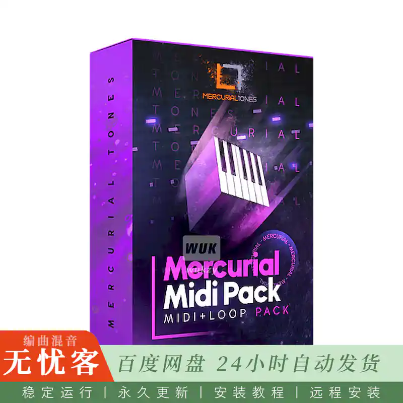 采样	Mercurial Tones Premium Artist MIDI Pack@100个艺术家MIDI与WAV循环