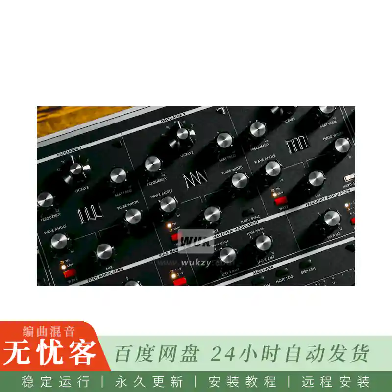 采样	Virtual Riot MOOG One Sample Pack@230个MOOG One硬件采样