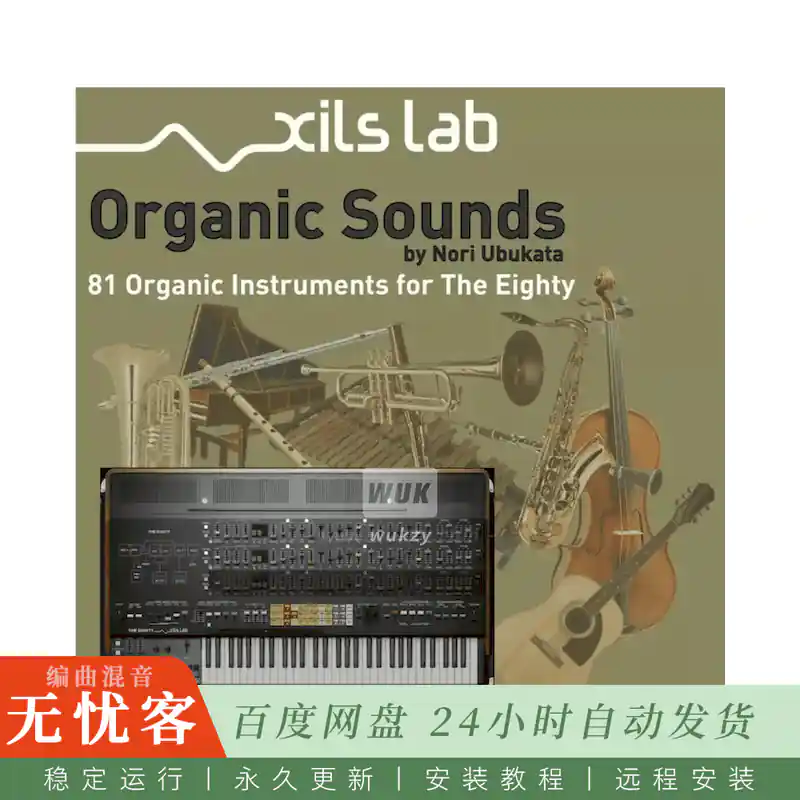 预设	XILS-Lab Organic Sounds by Nori Ubukata for The Eighty@八十一款原声乐器真实音色预设