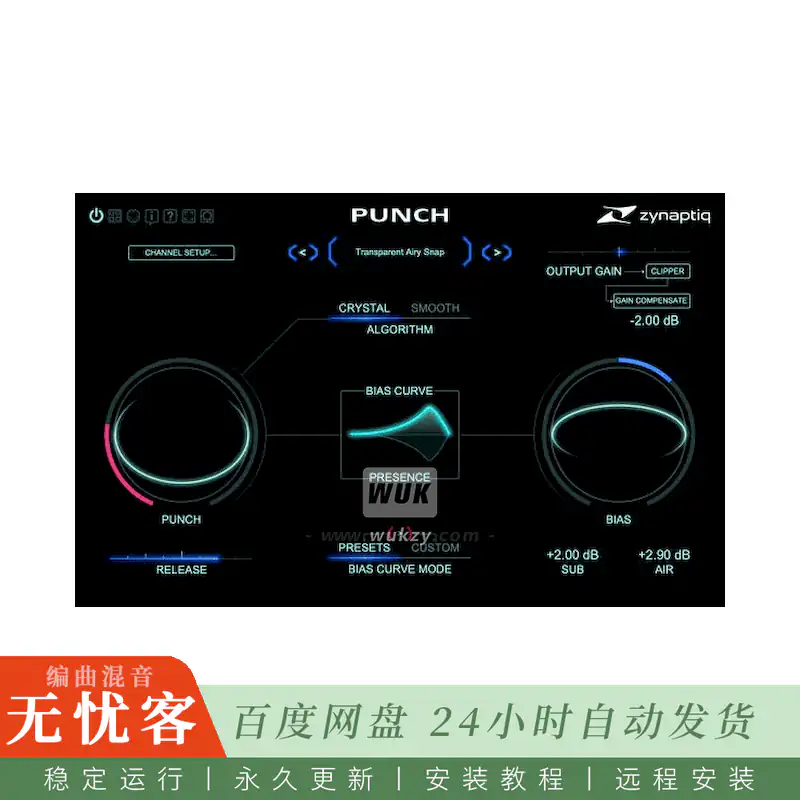 效果	Zynaptiq Punch@智能动态轮廓（Win）