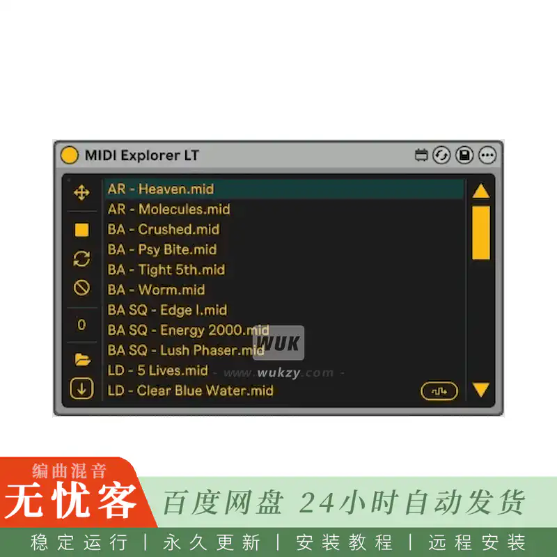 M4L	killihu MIDI Explorer@Live乐器轨道内MIDI文件预览与拖放加载