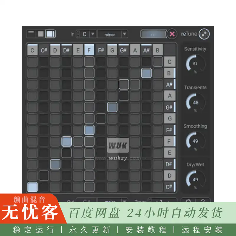 效果	zplane reTune@实时多音高修改器（Win+Mac）