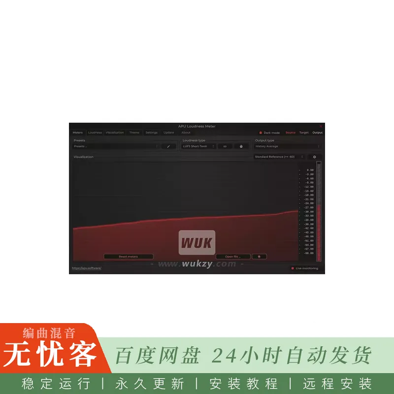APU Software APU Loudness Meter@实时响度分析与直方图监测（Mac）
