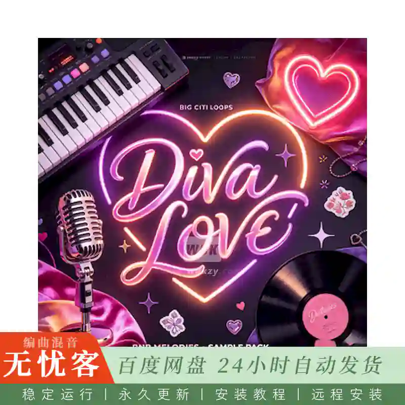 Big Citi Loops Diva Love@抒情RnB与灵魂乐旋律编曲套件