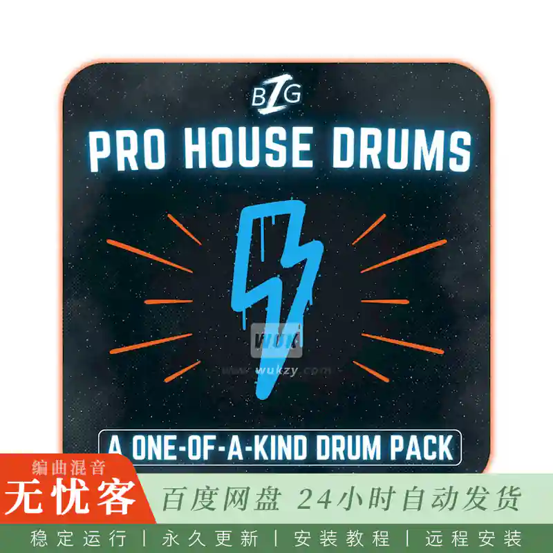 采样	Big Z Sounds Big Z’s Pro House Drums@300+现代浩室鼓组采样