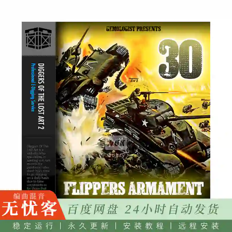 Boom Bap Labs Solution Beats Flippers Armament 30@10个稀有黑胶采样素材