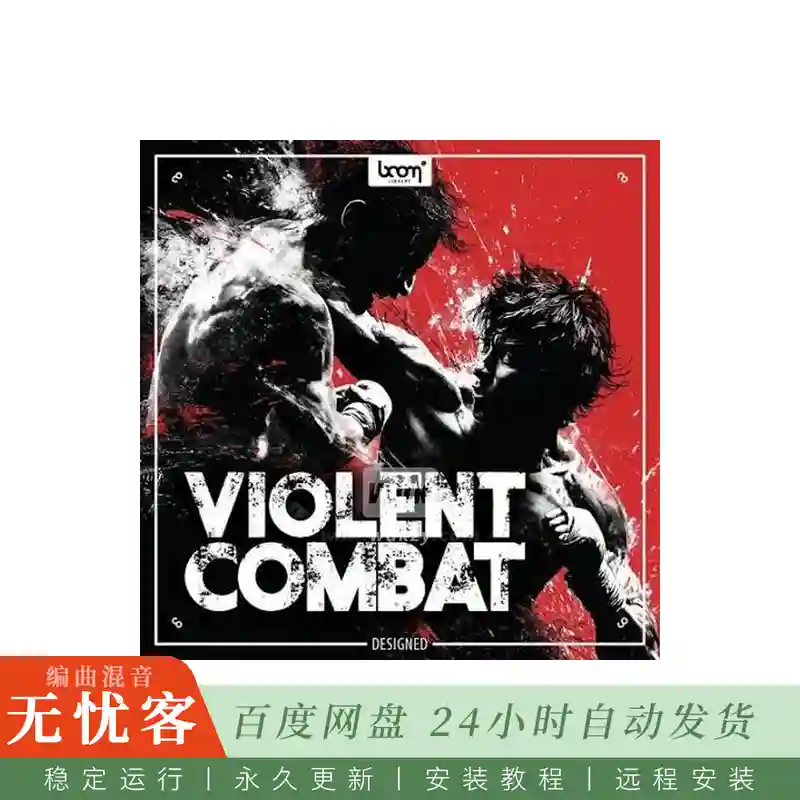Boom Library Violent Combat Construction Kit@拳击踢腿与擒摔格斗原始录音素材