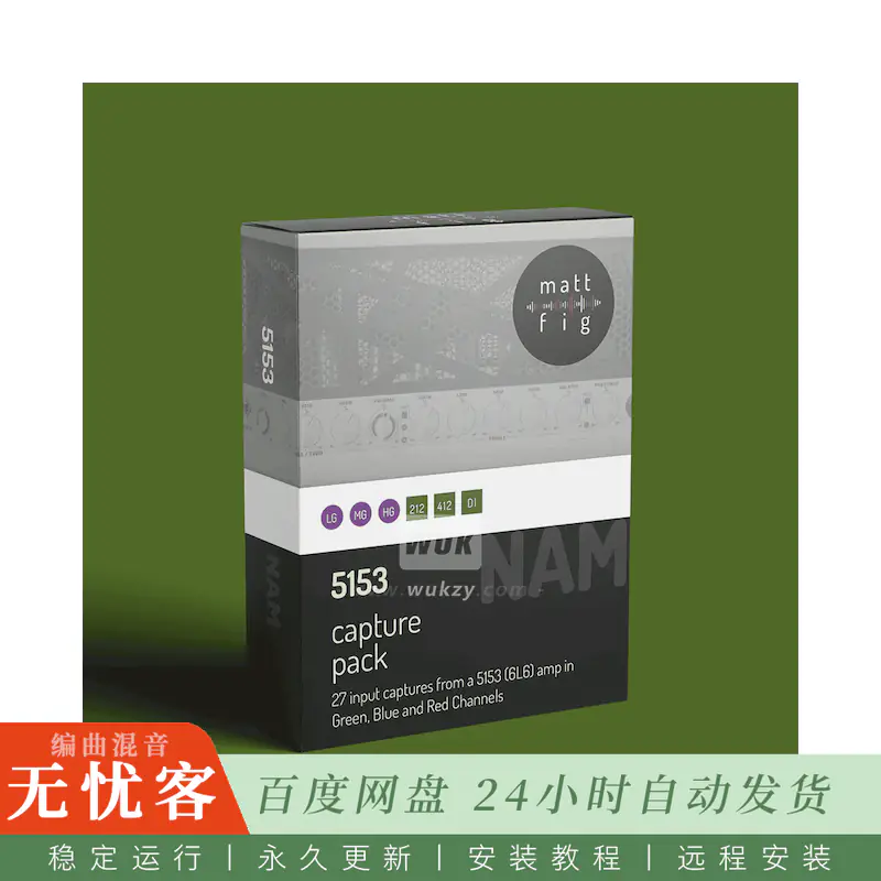 MATT Fig Fig 5153 NAM Capture Pack@EVH 5150 III 50瓦三通道音色捕获