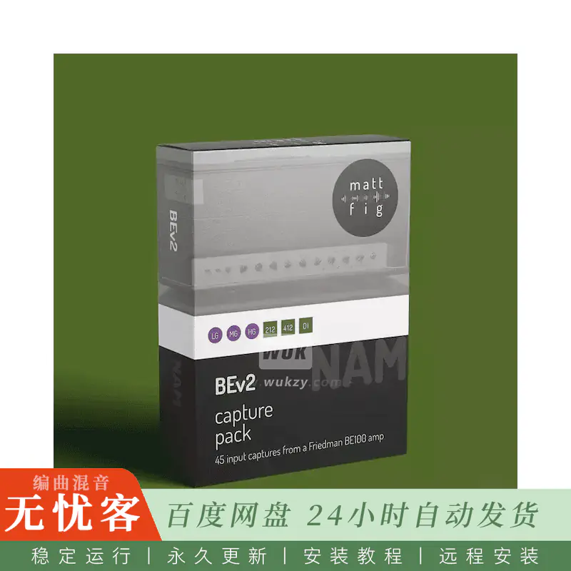 MATT Fig Fig BEv2 NAM Capture Pack@Friedman BE100 Custom三通道音色捕获