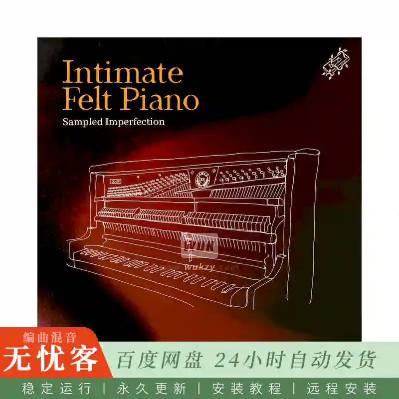 Mondo Loops Intimate Felt Piano@双层毛毡立式钢琴亲密质感音色库（Kontakt）