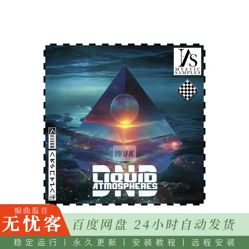 Mystic Samples Liquid Atmospheres Dnb WAV MIDI@氛围DnB鼓组与旋律采样