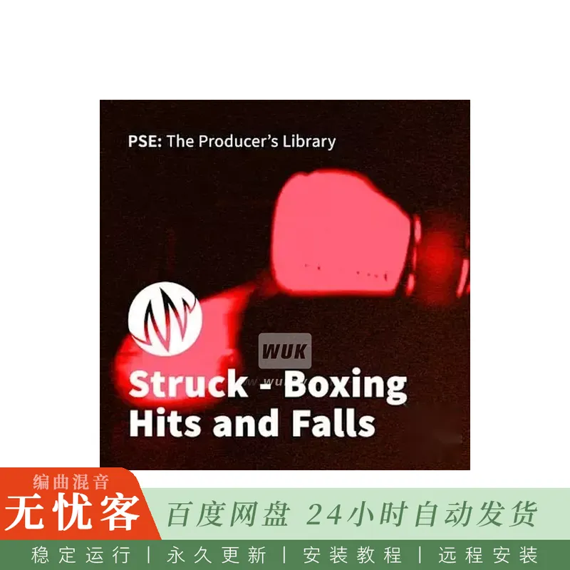 PSE The Producer’S Library Struck Boxing Hits And Falls WAV@拳击手套击打与人体倒地拟音采样