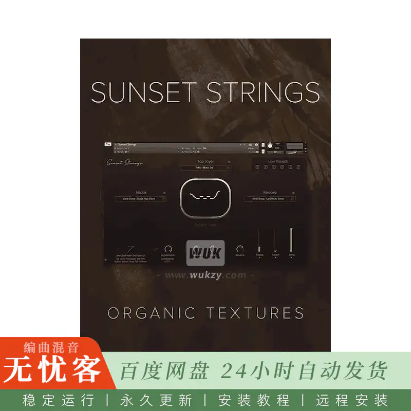 Realitone Sunset Strings@好莱坞Studio A录制的双层弦乐混合（Kontakt）