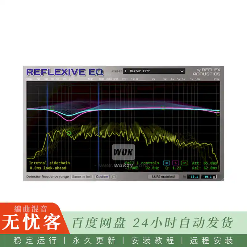 Reflex Acoustics Reflexive EQ@四段动态均衡器（Win+Mac）