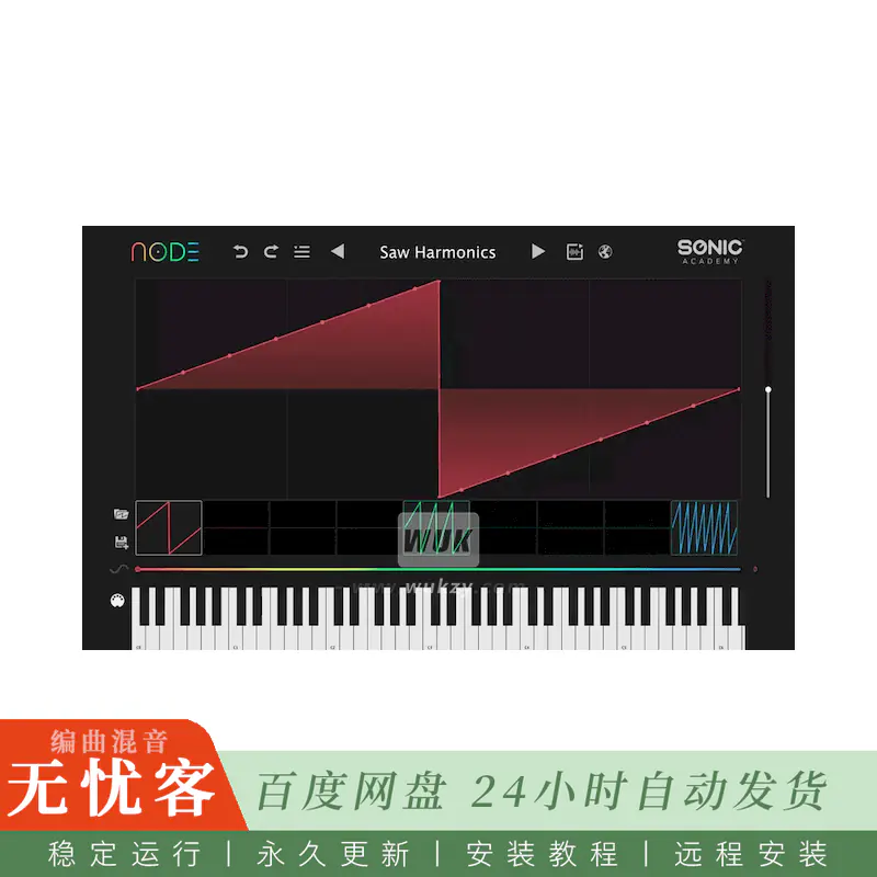 Sonic Academy NODE@矢量波表生成器可导出至主流合成器（MAC）