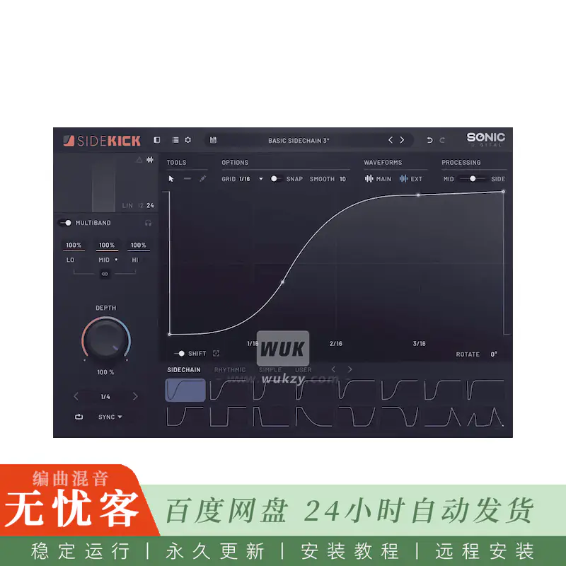 Sonic Academy SideKick@自动侧链闪避处理工具（MAC）