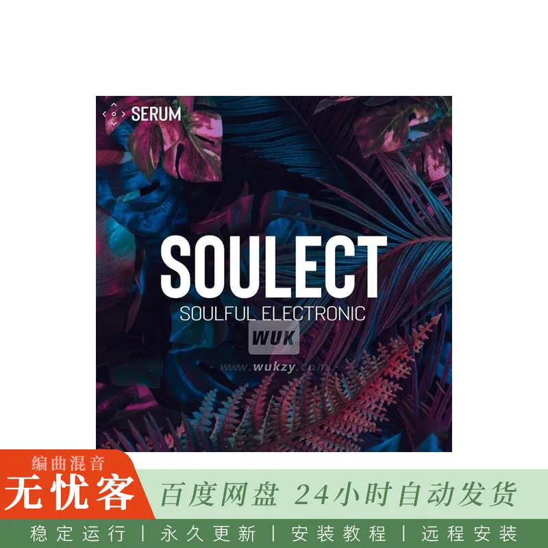 SynthHacker Soulect For Xfer Records Serum@受R&B灵魂乐启发的复古键盘与贝斯预设