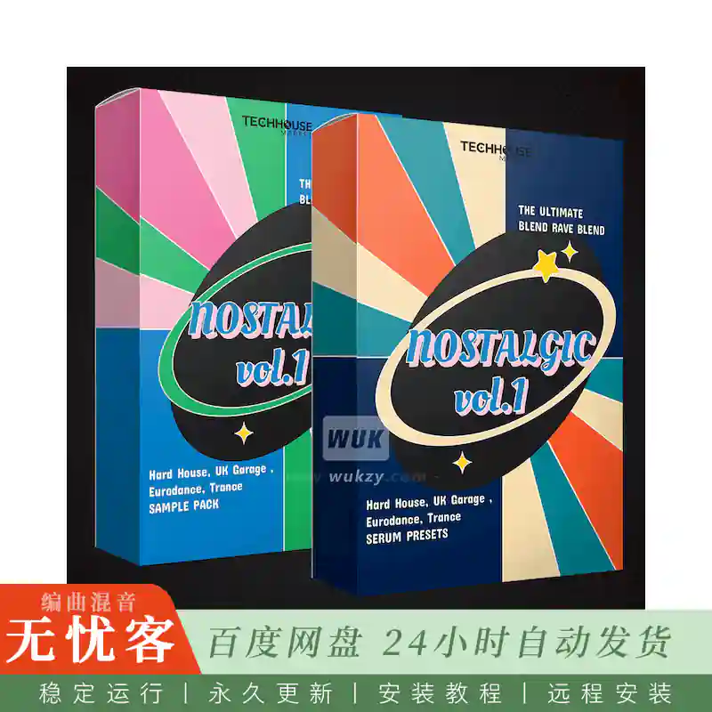 Tech House Market Nostalgic Sample and Serum Preset Pack Bundle WAV MiDi XFER RECORDS SERUM@怀旧风Serum预设采样合集包