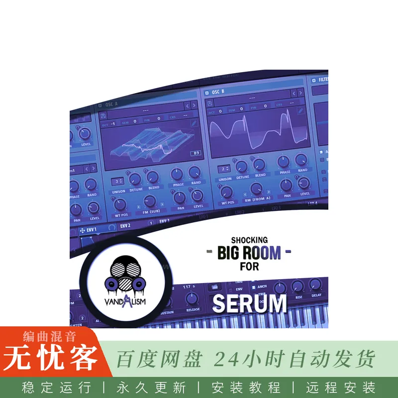 Vandalism Shocking Big Room For Serum WAV MIDI FXP-DECiBEL@Serum合成器Big Room预设与MIDI循环