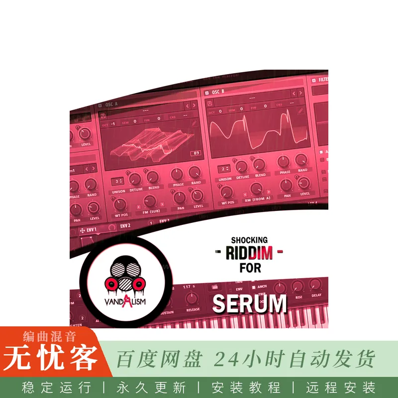 Vandalism Shocking Riddim For Serum MULTiFORMAT@Riddim风格Serum合成器音色预设集