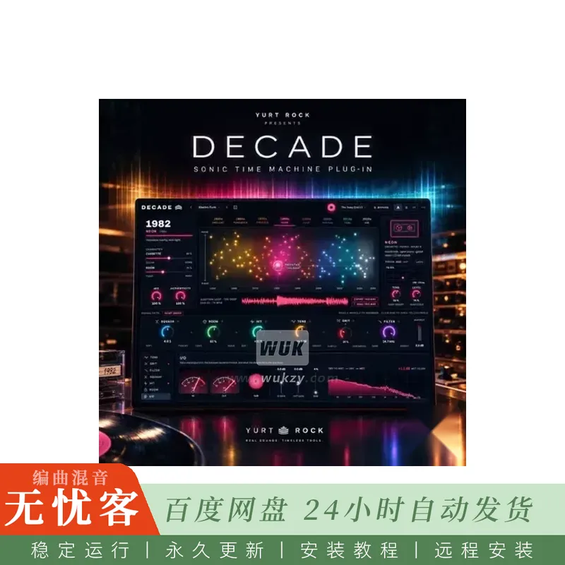 Yurt Rock Sonic Time Decade@包含多个年代的鼓组循环与单音采样（Mac）
